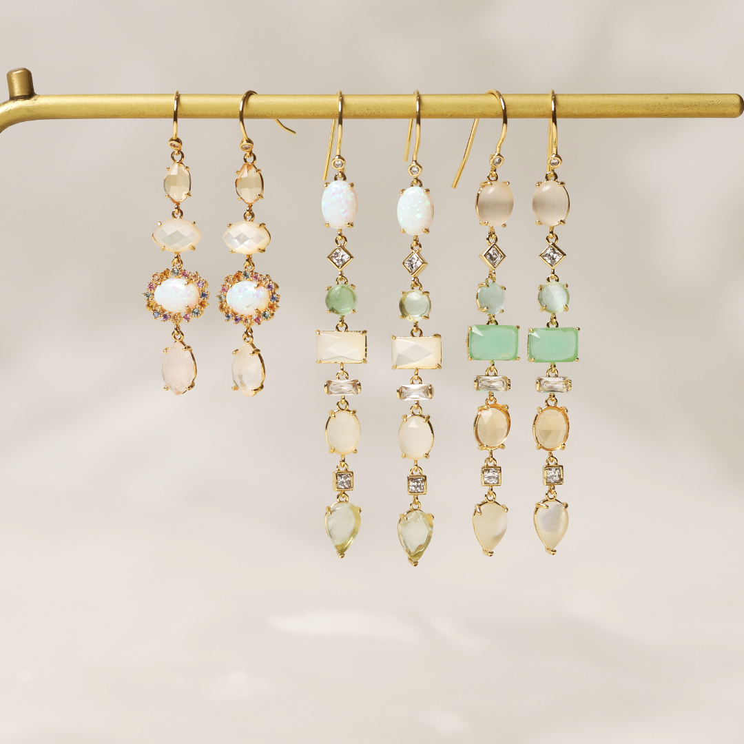 Spring Pastel Drop Earrings
