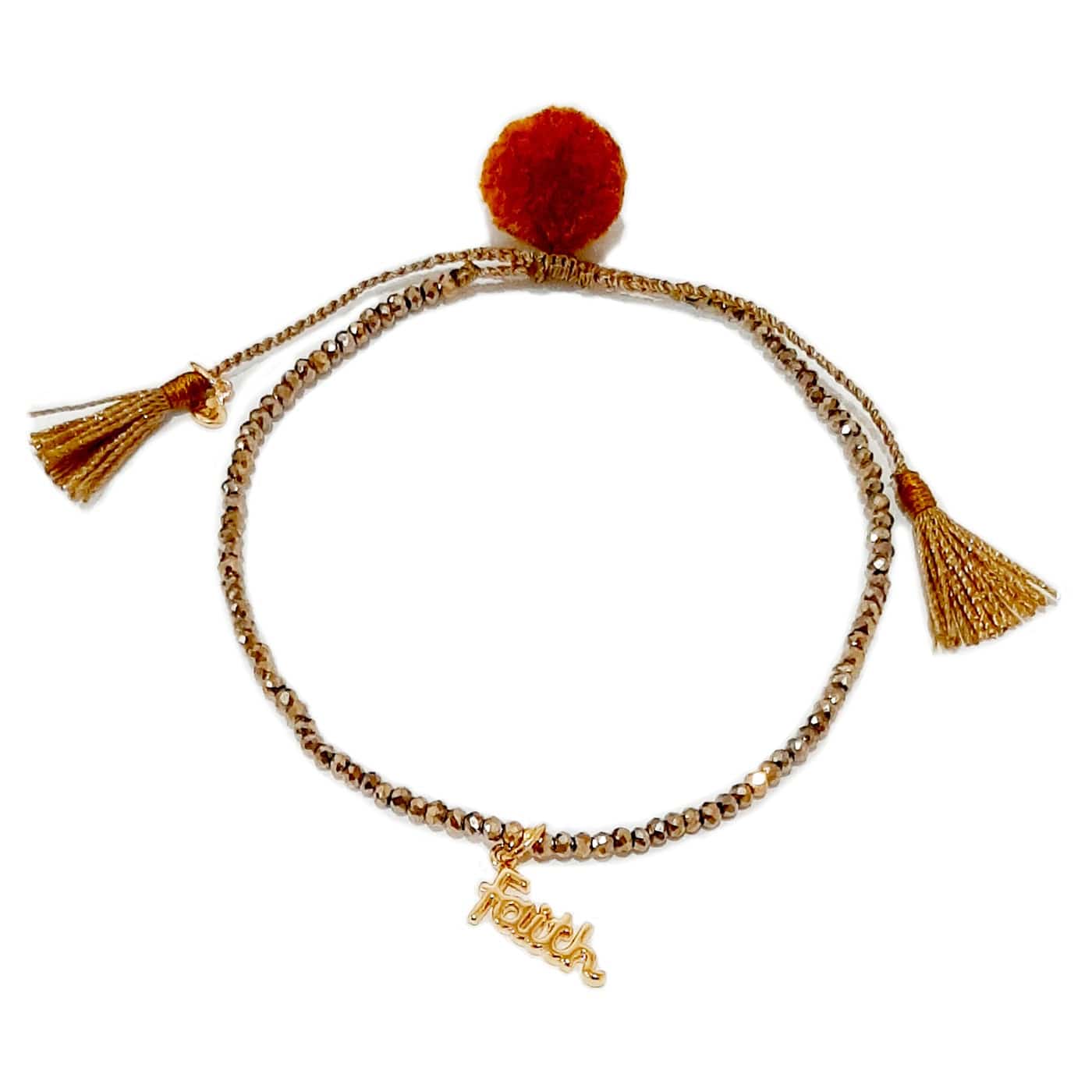 TAI JEWELRY Bracelet FAITH-Tan Affirmation Beaded Bracelet