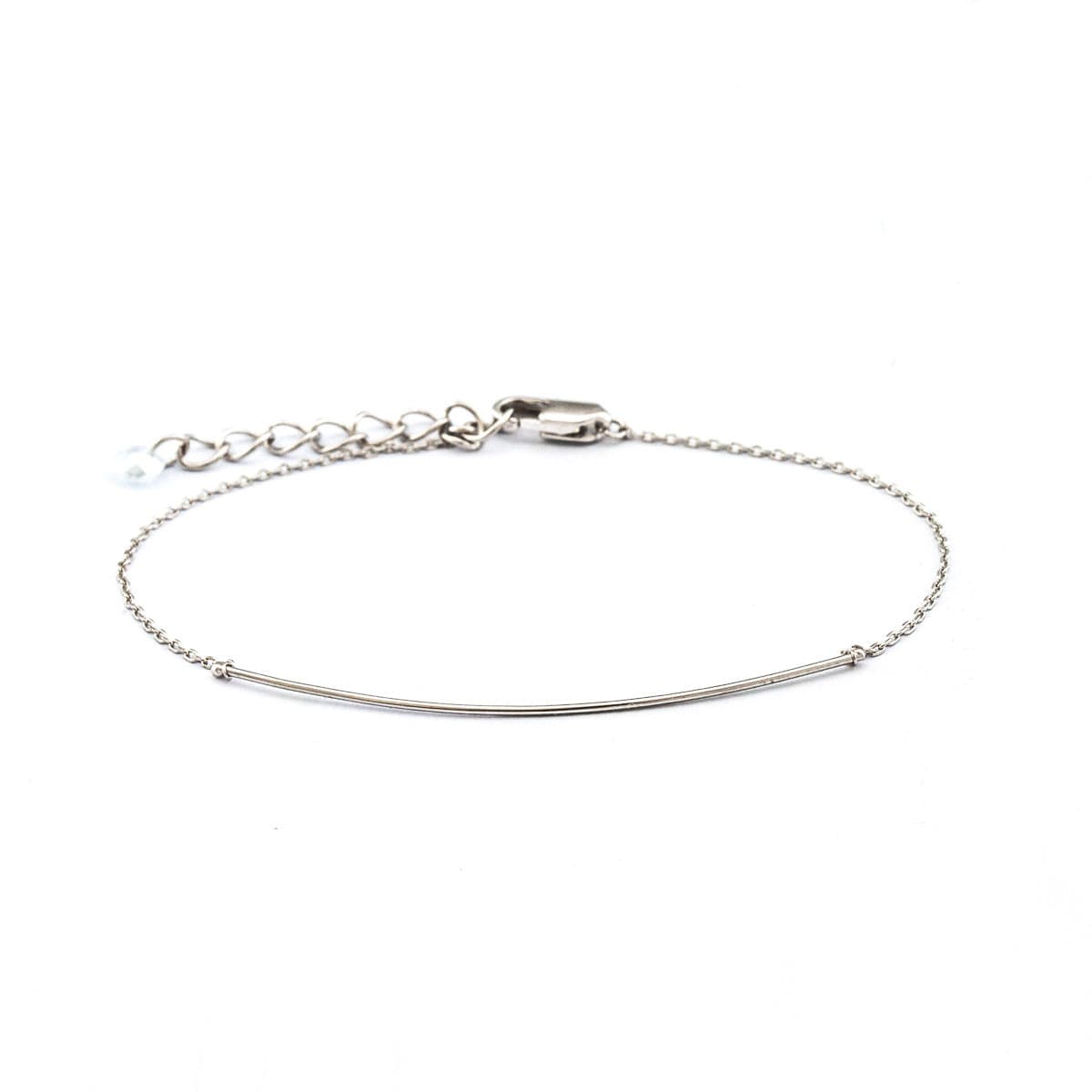 TAI JEWELRY Bracelet Silver Arc Chain Bracelet