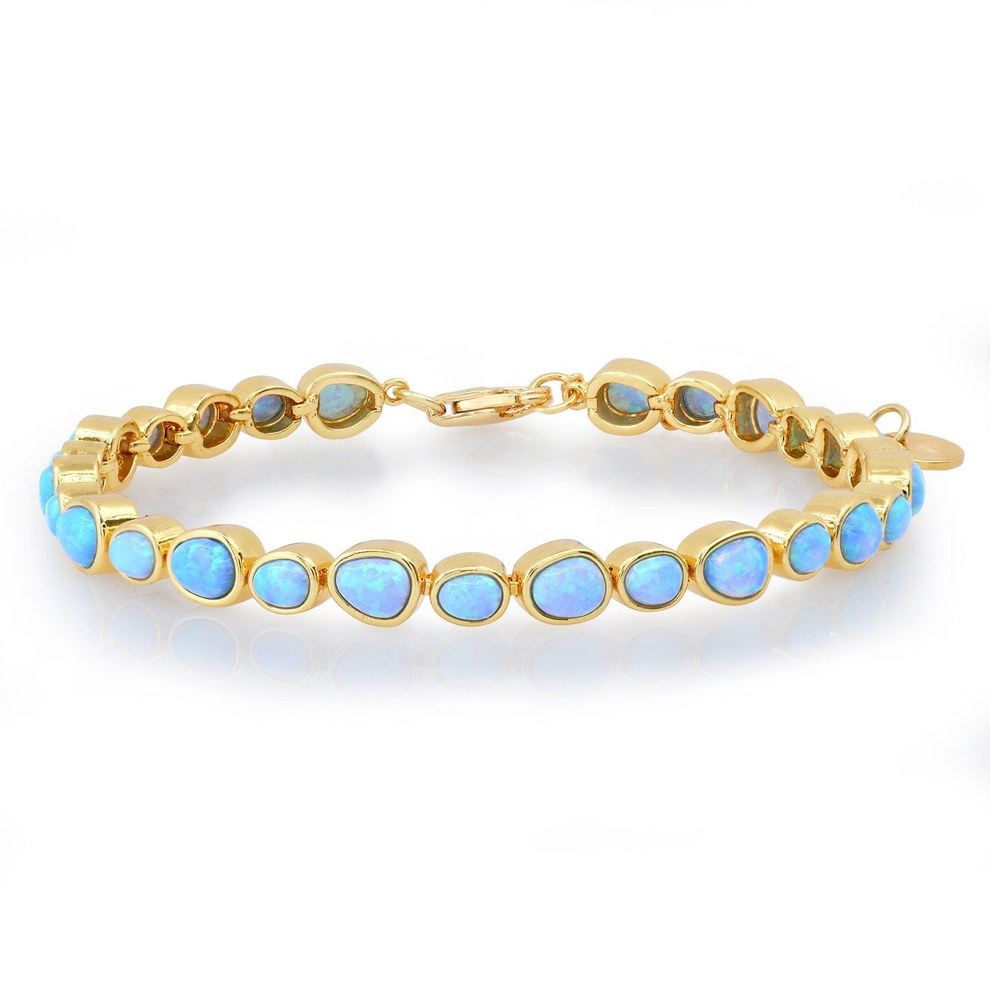 TAI JEWELRY Bracelet Bezel Set Opal Tennis Bracelet