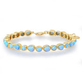 TAI JEWELRY Bracelet Bezel Set Opal Tennis Bracelet