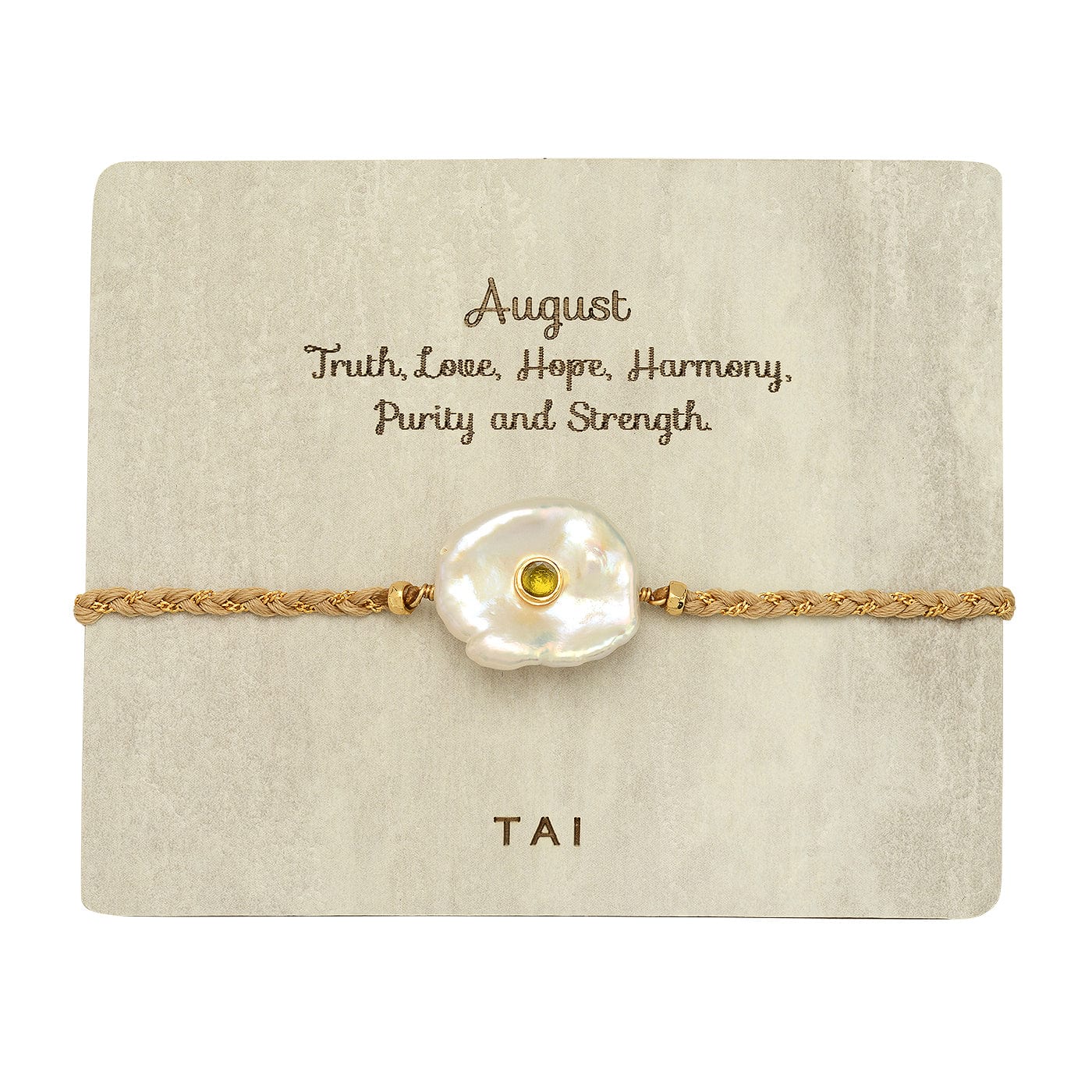 TAI JEWELRY | Birthstone Baroque Pearl Bracelet | Bracelet |
