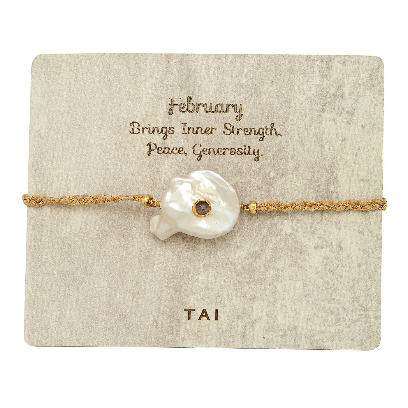 TAI JEWELRY | Birthstone Baroque Pearl Bracelet | Bracelet |