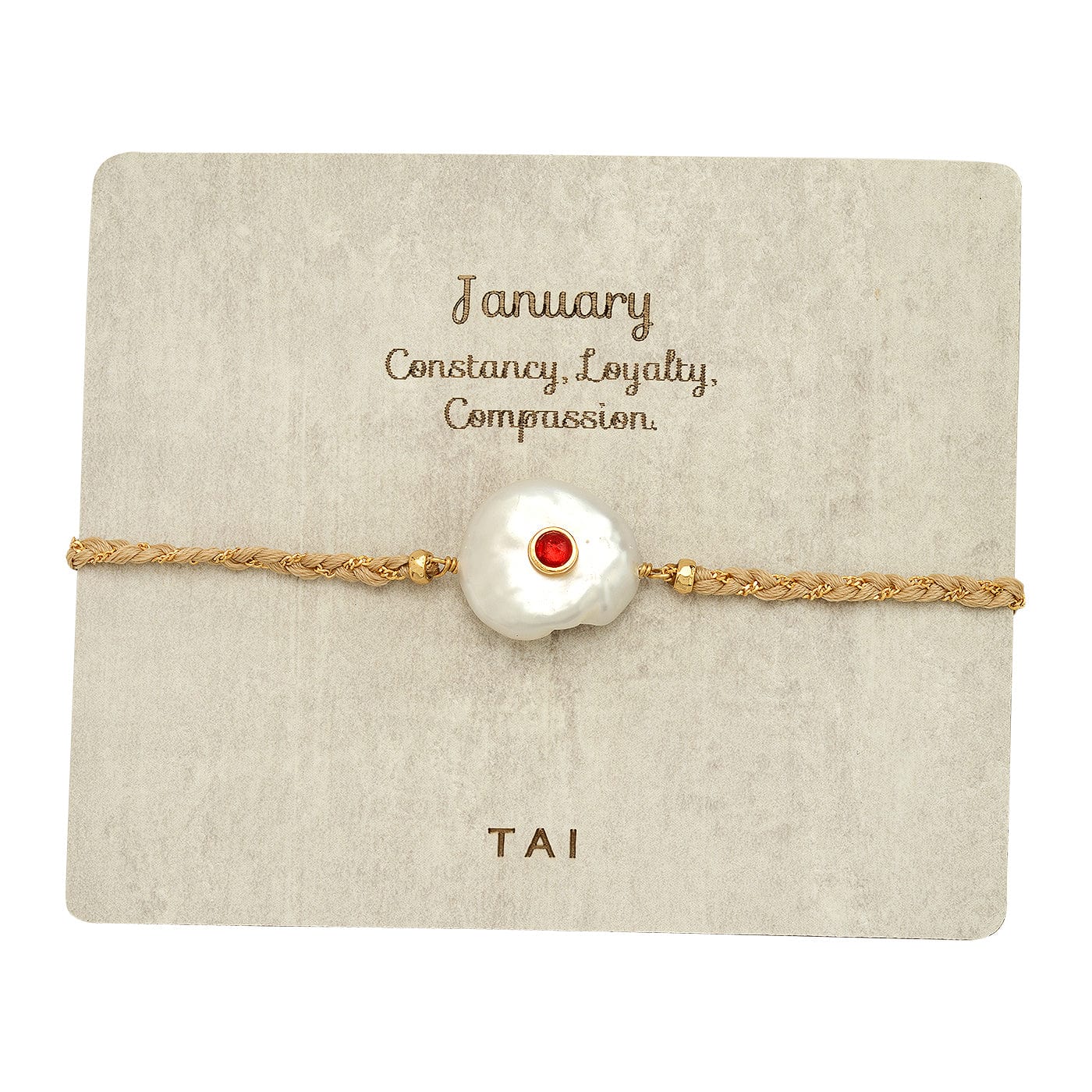 TAI JEWELRY | Birthstone Baroque Pearl Bracelet | Bracelet |