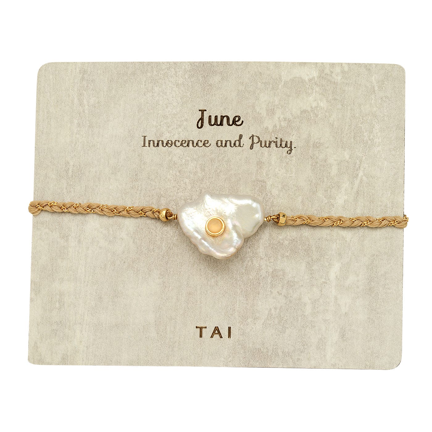 TAI JEWELRY | Birthstone Baroque Pearl Bracelet | Bracelet |