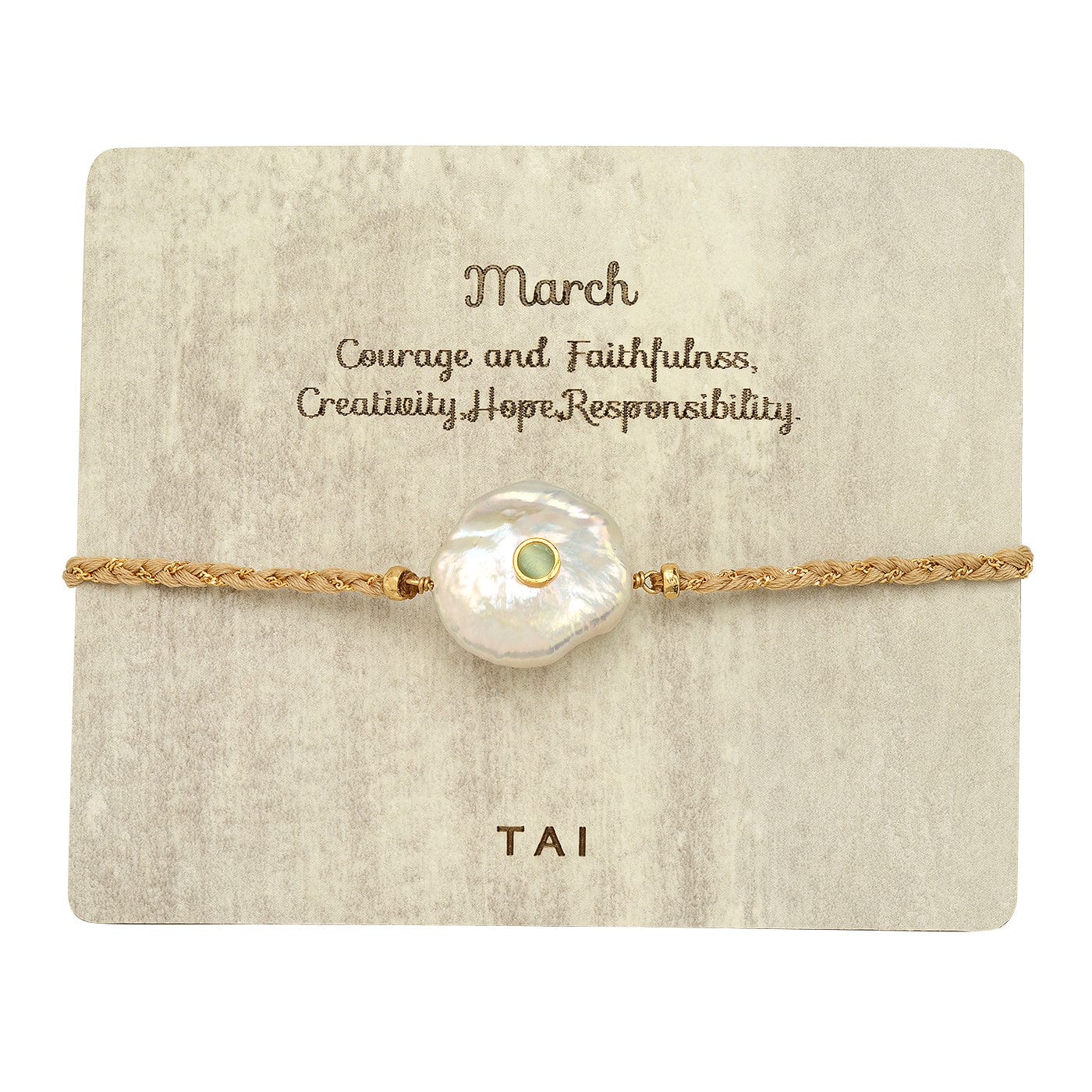 TAI JEWELRY | Birthstone Baroque Pearl Bracelet | Bracelet |