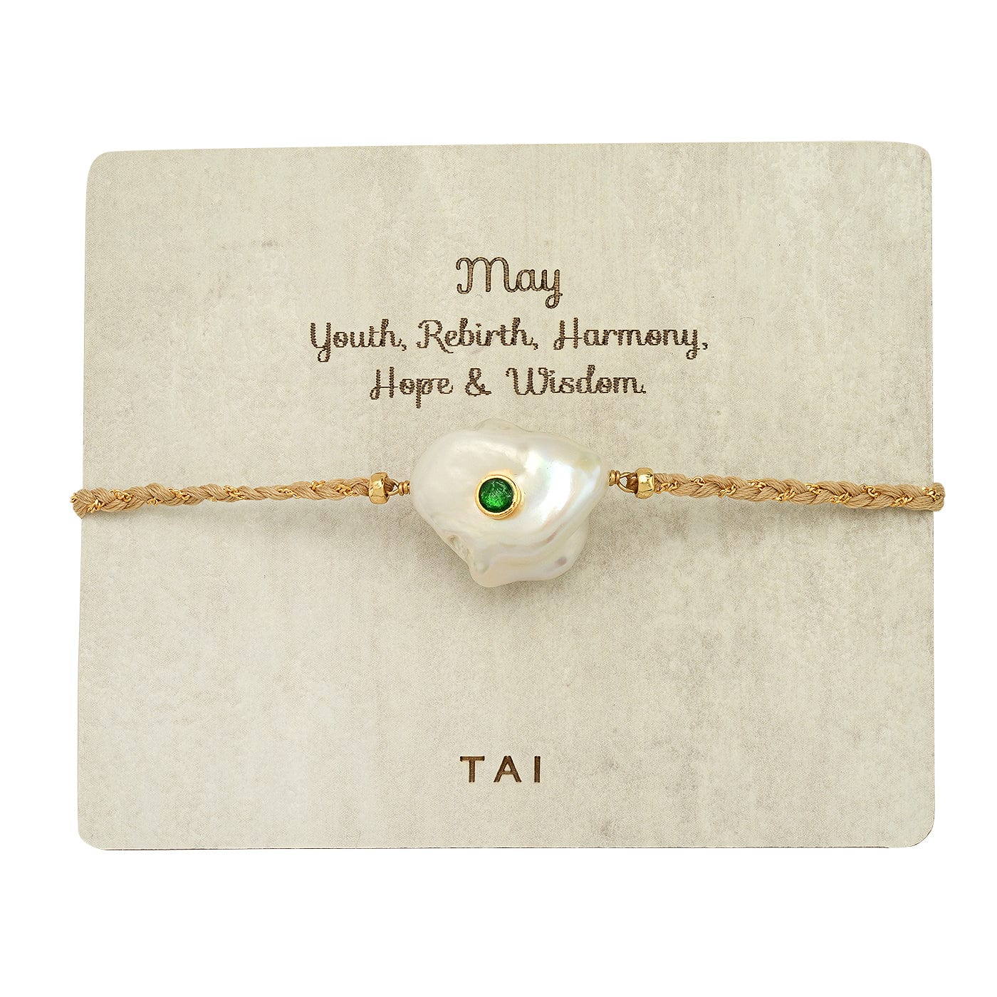 TAI JEWELRY | Birthstone Baroque Pearl Bracelet | Bracelet |