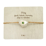 TAI JEWELRY | Birthstone Baroque Pearl Bracelet | Bracelet |