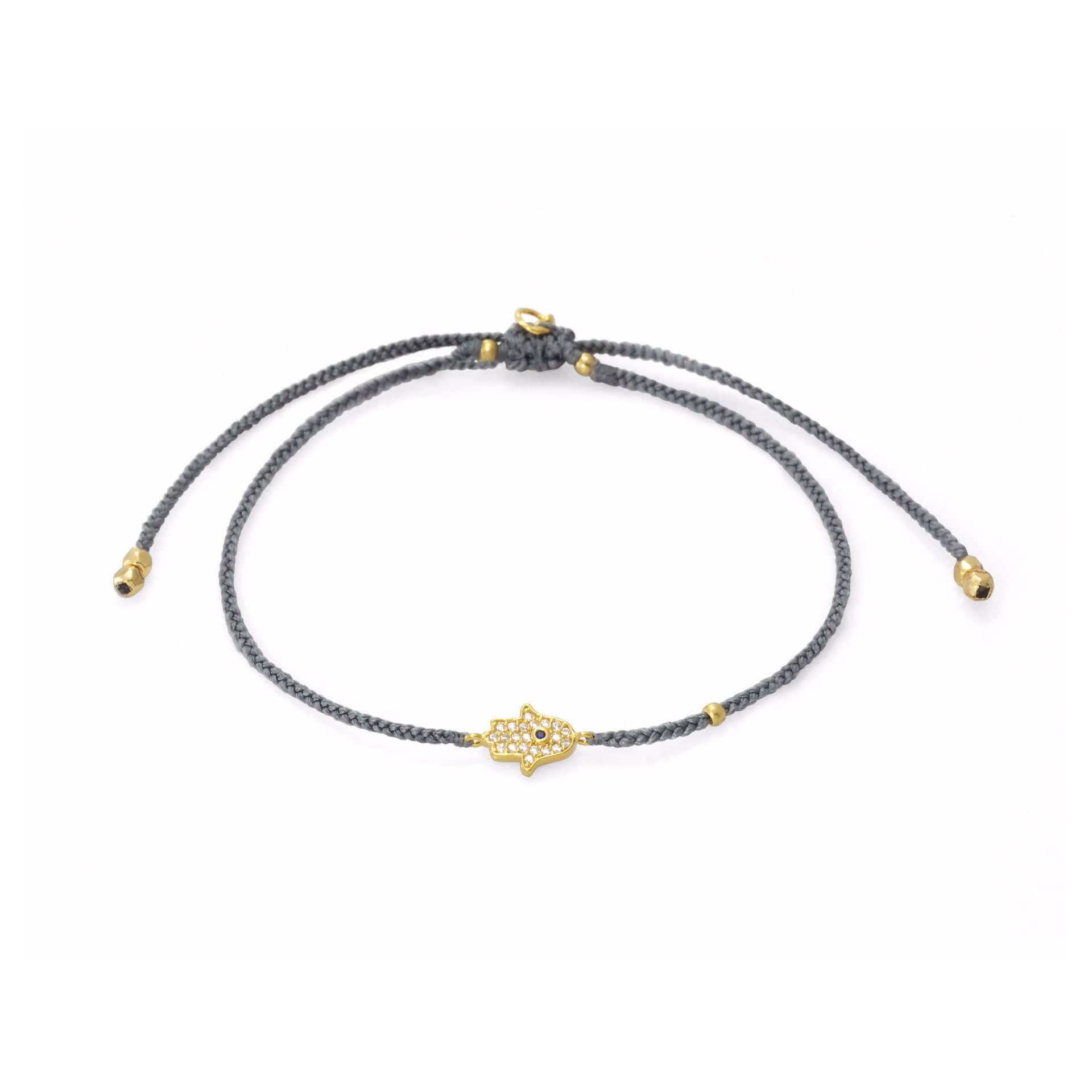 TAI JEWELRY Bracelet Braided Hamsa Bracelet