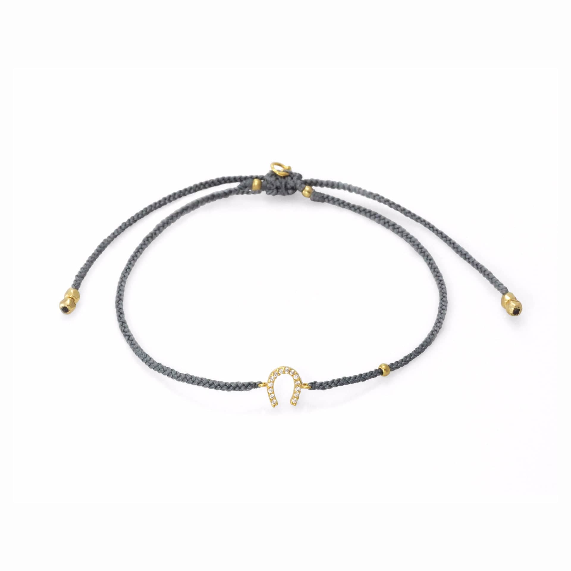 TAI JEWELRY Bracelet Braided Horseshoe Bracelet