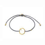TAI JEWELRY | Open Circle Braided Charm Bracelet | Bracelet |