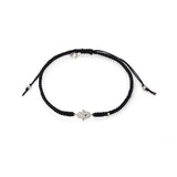 TAI JEWELRY | Braided Silk Cord Bracelet With Mini Hamsa | Bracelet |