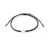 TAI JEWELRY | Braided Silk Cord Bracelet With Mini Horseshoe | Bracelet |