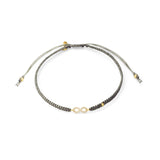 TAI JEWELRY | Braided Silk Cord Bracelet With Mini Infinity | Bracelet |