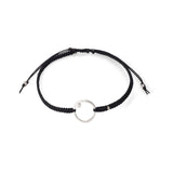 TAI JEWELRY | Braided Silk Cord Bracelet With Open Circle | Bracelet |