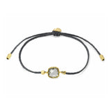 TAI JEWELRY Bracelet GREY Braided Square Charm Bracelet