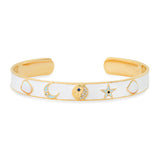 TAI JEWELRY | Celestial Enamel Open Cuff Bracelet | Bracelet |