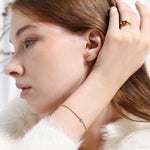 TAI JEWELRY | CZ Tennis Bracelet with Turquoise Heart | Bracelet |