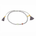 TAI JEWELRY | Evil Eye Tassel Beaded Bracelet | Bracelet |