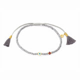 TAI JEWELRY | Evil Eye Tassel Beaded Bracelet | Bracelet |