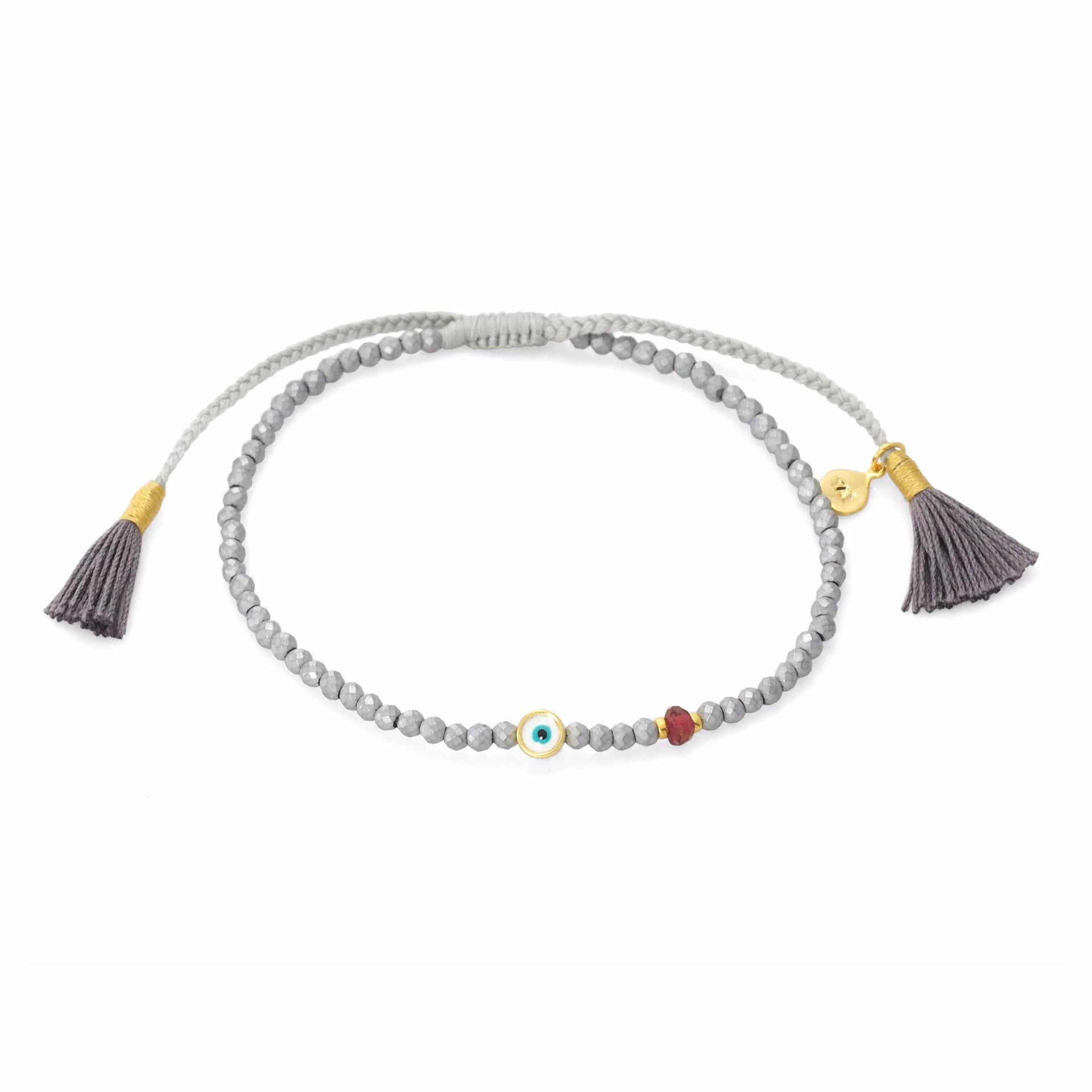 TAI JEWELRY | Evil Eye Tassel Beaded Bracelet | Bracelet |