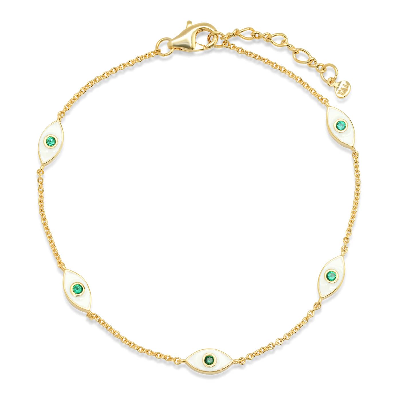 TAI JEWELRY | Evil Eye Enamel Chain Bracelet | Bracelet |