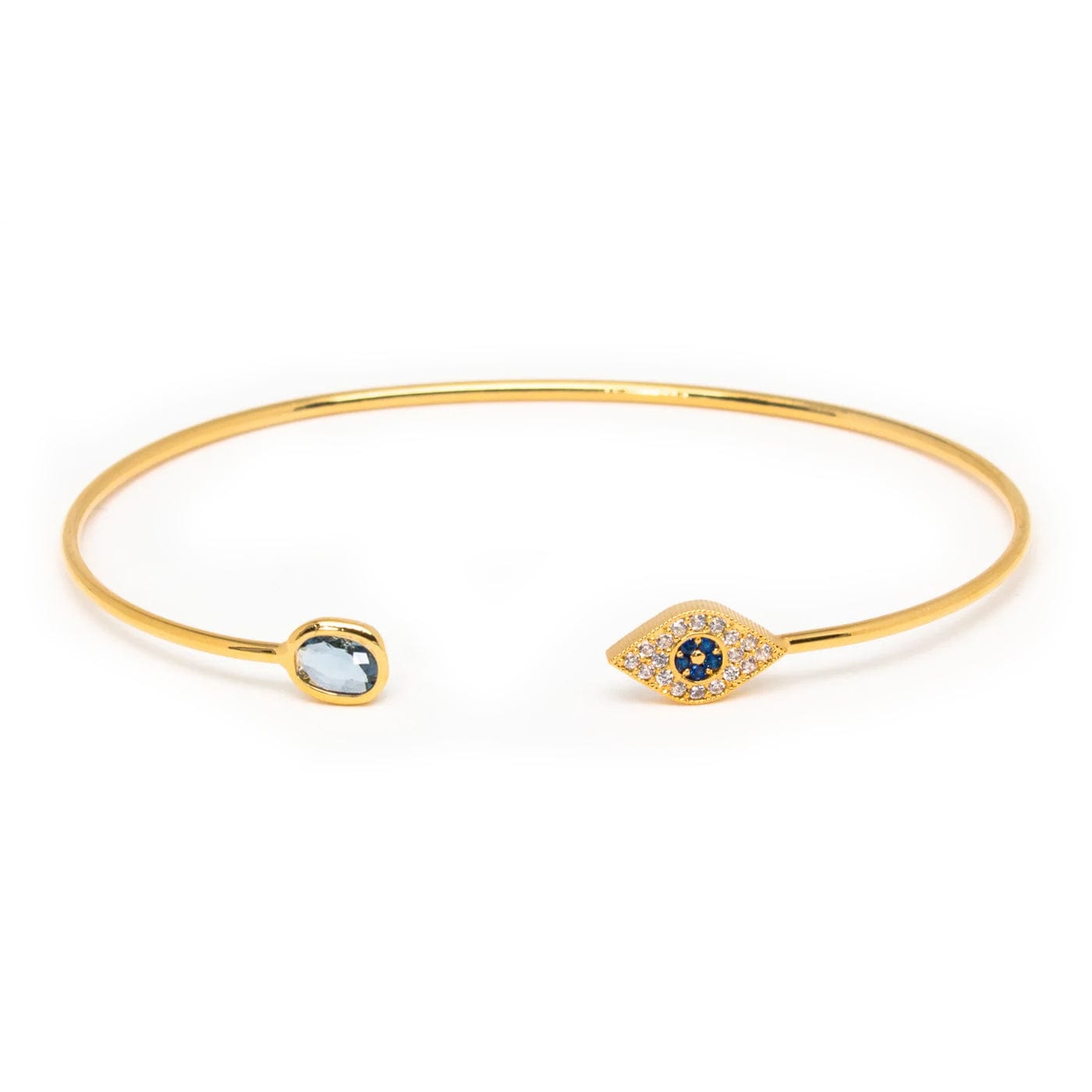 TAI JEWELRY | Evil Eye Open Cuff Bracelet | Bracelet |