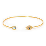 TAI JEWELRY | Evil Eye Open Cuff Bracelet | Bracelet |