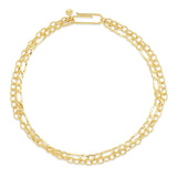 TAI JEWELRY | Figaro Double Chain Bracelet | Bracelet |