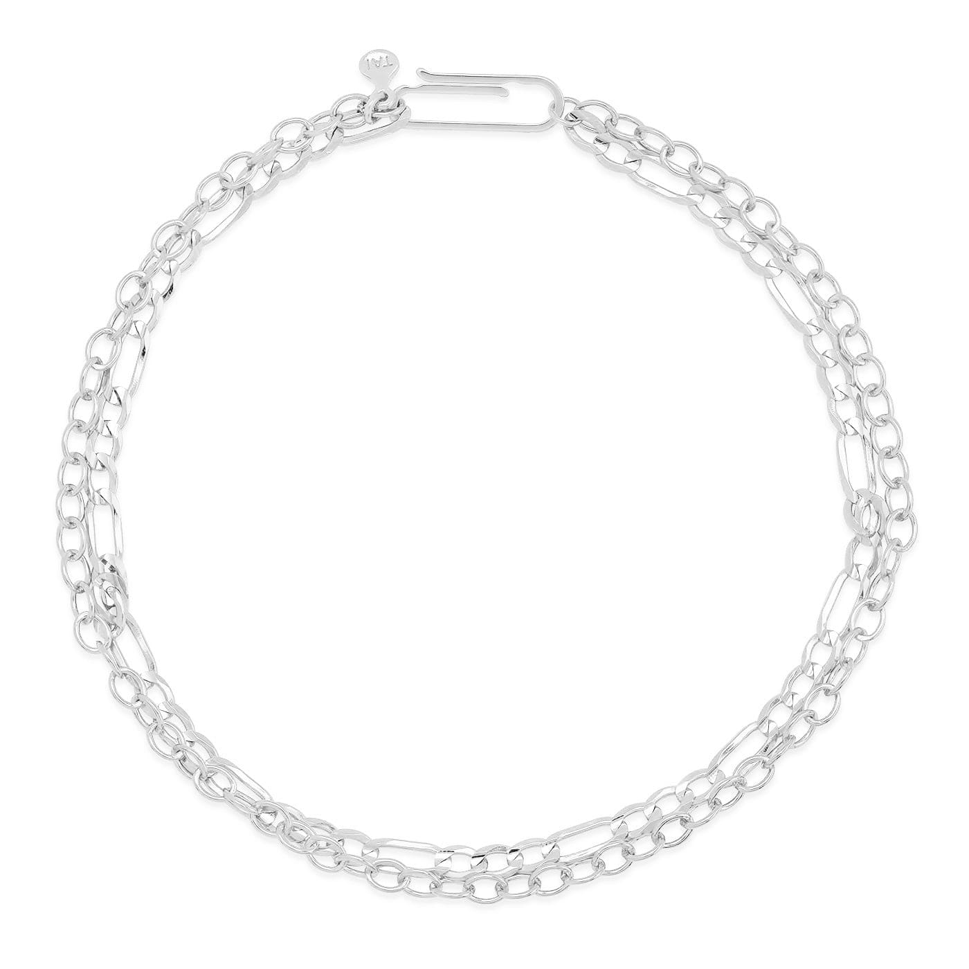 TAI JEWELRY | Figaro Double Chain Bracelet | Bracelet |