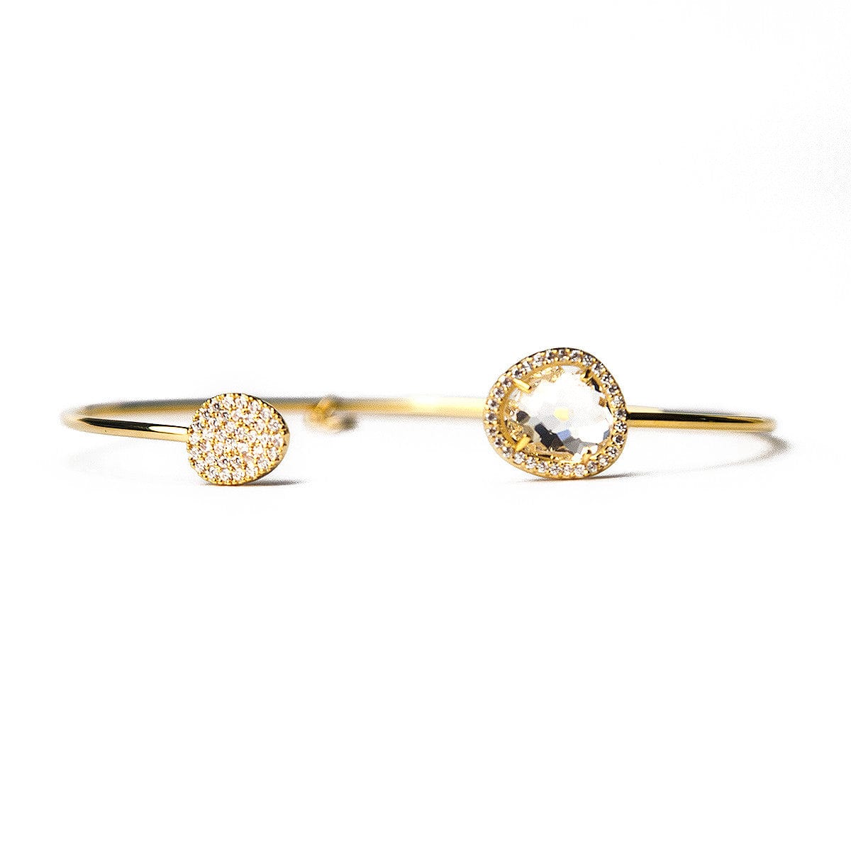 TAI JEWELRY | Glass With Pave Cuff Bracelet | Bracelet |