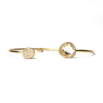 TAI JEWELRY | Glass With Pave Cuff Bracelet | Bracelet |