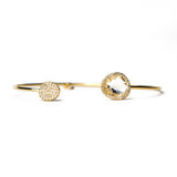 TAI JEWELRY | Glass With Pave Cuff Bracelet | Bracelet |