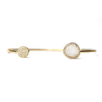 TAI JEWELRY | Glass With Pave Cuff Bracelet | Bracelet |