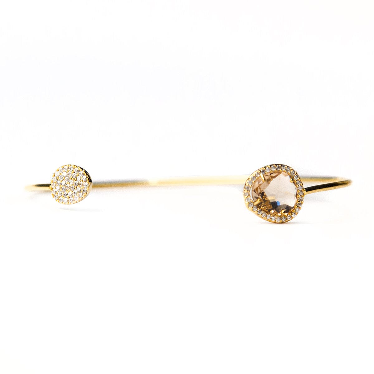 TAI JEWELRY | Glass With Pave Cuff Bracelet | Bracelet |
