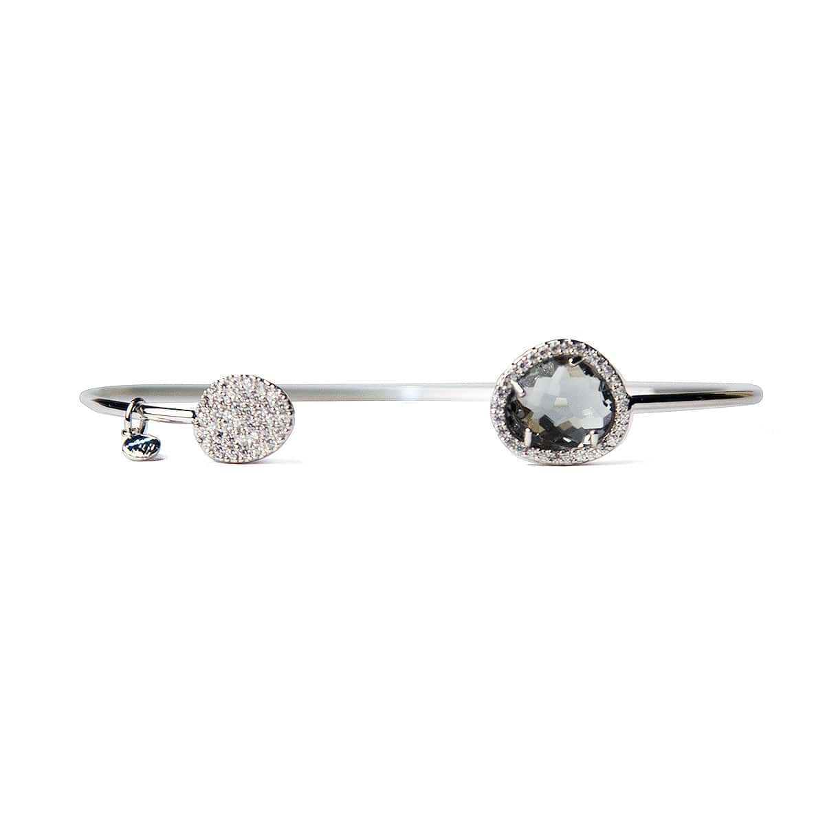 TAI JEWELRY | Glass With Pave Cuff Bracelet | Bracelet |