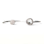 TAI JEWELRY | Glass With Pave Cuff Bracelet | Bracelet |