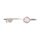 TAI JEWELRY | Glass With Pave Cuff Bracelet | Bracelet |