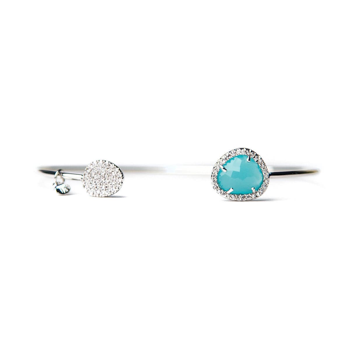TAI JEWELRY | Glass With Pave Cuff Bracelet | Bracelet |