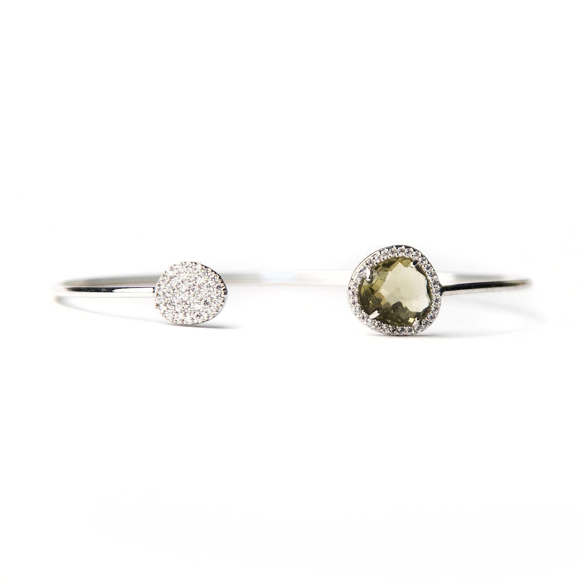 TAI JEWELRY | Glass With Pave Cuff Bracelet | Bracelet |