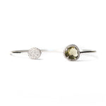 TAI JEWELRY | Glass With Pave Cuff Bracelet | Bracelet |
