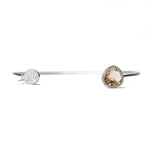 TAI JEWELRY | Glass With Pave Cuff Bracelet | Bracelet |