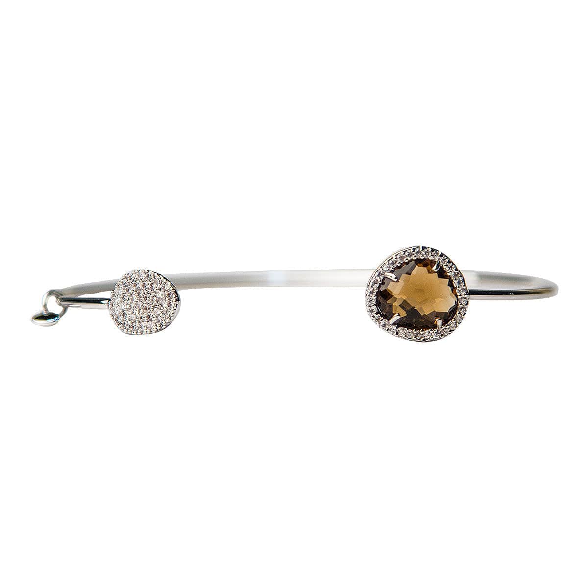 TAI JEWELRY | Glass With Pave Cuff Bracelet | Bracelet |