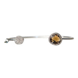 TAI JEWELRY | Glass With Pave Cuff Bracelet | Bracelet |