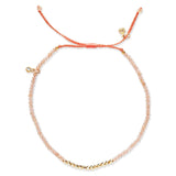 TAI JEWELRY Bracelet SUNSTONE Gold Line Stone Beaded Bracelet