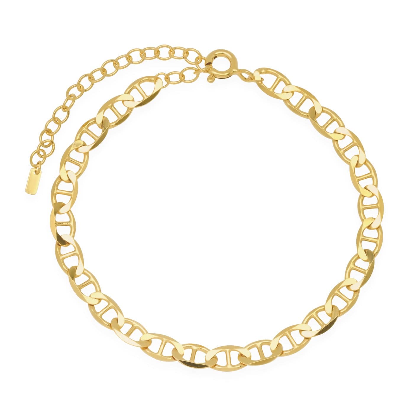 TAI JEWELRY Bracelet Gold Vermeil Mariner Link Chain Bracelet