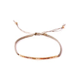 TAI JEWELRY Bracelet Gray Cord Rainbow Bracelet
