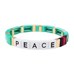 TAI JEWELRY | Peace Beaded Stretch Bracelet | Bracelet |
