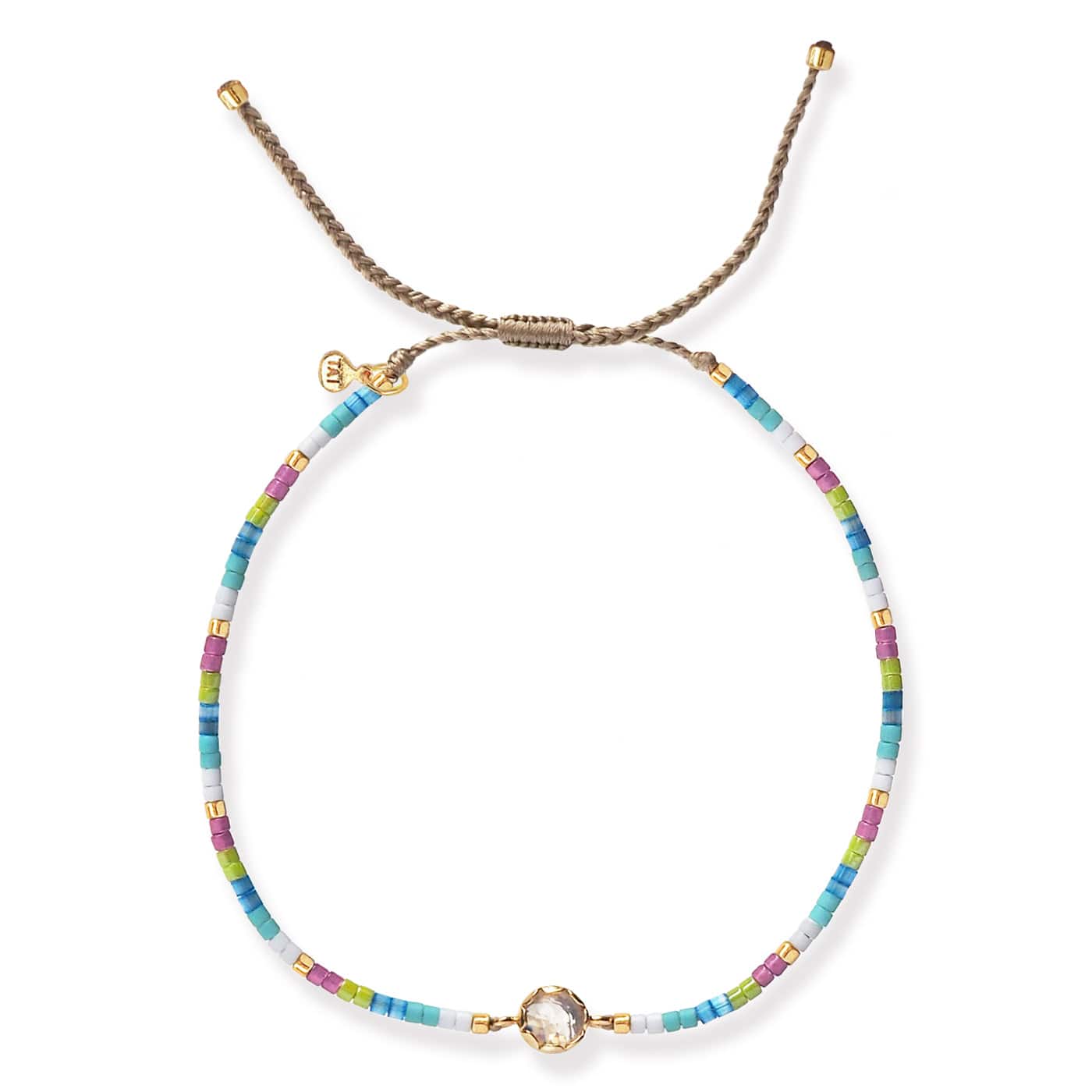 TAI JEWELRY | Handmade Beaded Bracelet With Glass Stone Accent | Bracelet |