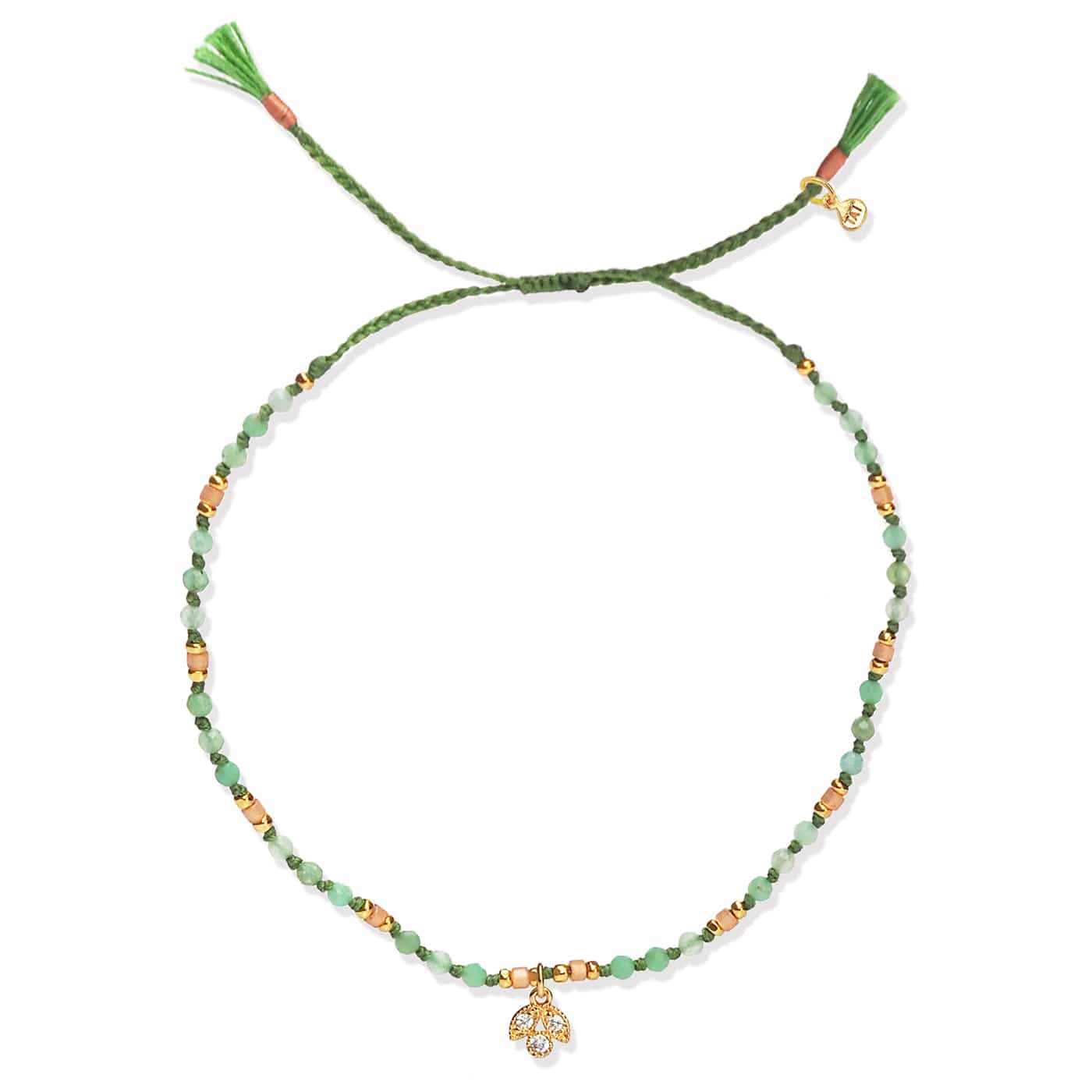 TAI JEWELRY | Handmade Beaded Bracelet With Gold Dangle Accent | Bracelet |